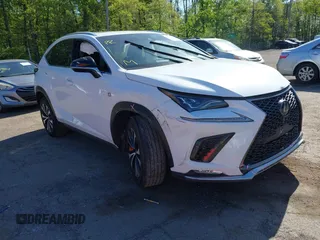 2021 Lexus NX 300 F Sport with VIN JTJSARDZ1M5023053, listed as a IAAI auction lot 42124181 with 29,532 mi miles and . Bid and sale history available at DreamBid. Image 1.