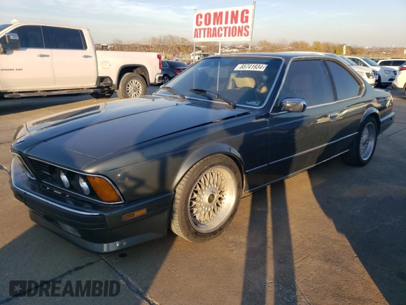1987 BMW M6 z VIN WBAEE1405H2560004, wystawiony jako Copart lot #85741934 z przebiegiem 124 692 mil mil oraz Czysty tytuł • Clean title. Historia ofert i sprzedaży dostępna na DreamBid. Obrazek 1.