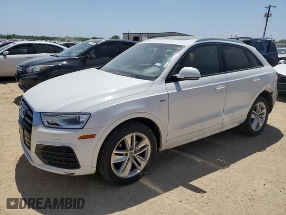 2018 Audi Q3 Premium z VIN WA1BCCFS9JR012245, wystawiony jako Copart lot #52591825 z przebiegiem 101 020 mil mil oraz Szkoda całkowita • Salvage title. Historia ofert i sprzedaży dostępna na DreamBid. Obrazek 1.