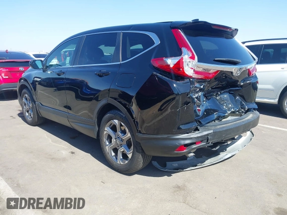 2019 Honda CR-V EX-L with VIN 7FARW1H82KE031037, listed as a IAAI auction lot 41702356 with 44,495 mi miles. Bid and sale history available at carsss.com. Image 3.