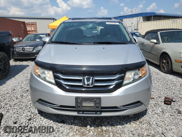 2014 Honda Odyssey EX-L with VIN 5FNRL5H63EB042207, listed as a Copart auction lot 61957605 with 204,563 mi miles and Salvage title. Bid and sale history available at DreamBid. Image 5.