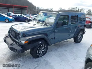 2024 Jeep Wrangler Sport S with VIN 1C4PJXDN2RW306332, listed as a IAAI auction lot 41036573 with 1,785 mi miles. Bid and sale history available at carsss.com. Image 19.