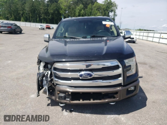 2015 Ford F-150 XLT with VIN 1FTEW1EF2FKE26597, listed as a Copart auction lot 58212385 with 123,756 mi miles and Salvage title. Bid and sale history available at DreamBid. Image 5.