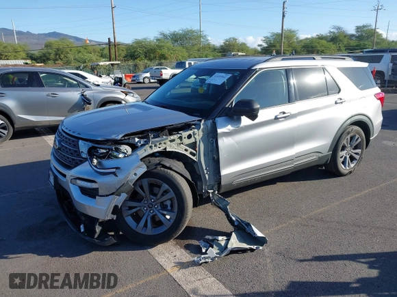 2021 Ford Explorer XLT with VIN 1FMSK7DH0MGB71478, listed as a IAAI auction lot 41495842 with 20,116 mi miles. Bid and sale history available at carsss.com. Image 2.
