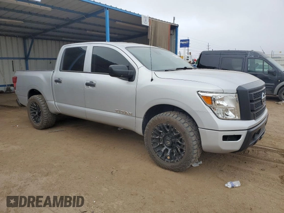 2020 Nissan Titan S with VIN 1N6AA1EC5LN510116, listed as a Copart auction lot 49170515 with 55,362 mi miles and Salvage title. Bid and sale history available at DreamBid. Image 4.