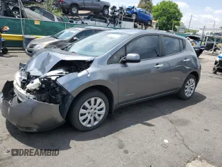 2015 Nissan LEAF SV z VIN 1N4AZ0CP8FC320392, wystawiony jako Copart lot #58497235 z przebiegiem 83 824 mil mil oraz Szkoda całkowita • Salvage title. Historia ofert i sprzedaży dostępna na DreamBid. Obrazek 1.