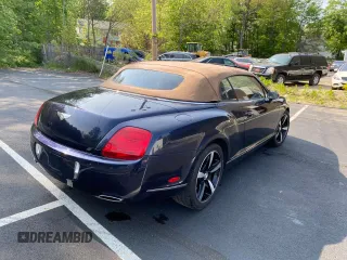 2007 Bentley Continental GT with VIN SCBDR33W17C043914, listed as a Copart auction lot 55409955 with 67,117 mi miles and Clean Title. Bid and sale history available at DreamBid. Image 4.