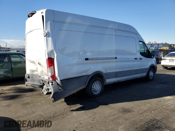2024 Ford Transit Cargo with VIN 1FTBR3U89RKA32219, listed as a Copart auction lot 43834925 with 11,691 mi miles and Salvage title. Bid and sale history available at DreamBid. Image 3.