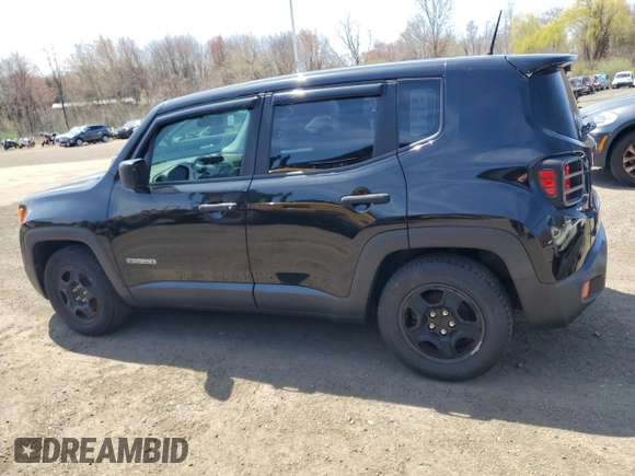 2017 Jeep Renegade Sport with VIN ZACCJAAH4HPF49470, listed as a Copart auction lot 53633315 with 107,962 mi miles and Clean title. Bid and sale history available at DreamBid. Image 2.