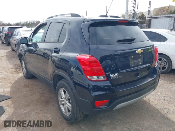 2022 Chevrolet Trax LT with VIN KL7CJPSM3NB558839, listed as a IAAI auction lot 41772691 with 13,082 mi miles. Bid and sale history available at carsss.com. Image 3.