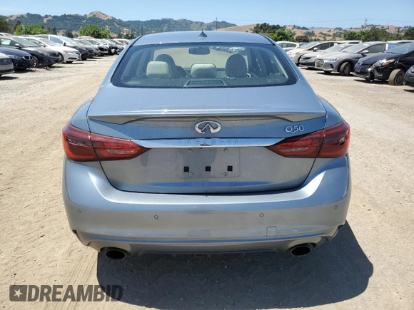 2018 Infiniti Q50 Luxe с VIN JN1EV7AP2JM354613, выставлен на аукционе Copart как лот 57977755 с пробегом 45 396 миль миль и Списание • Salvage title. История ставок и продаж доступна на DreamBid. Изображение 6.