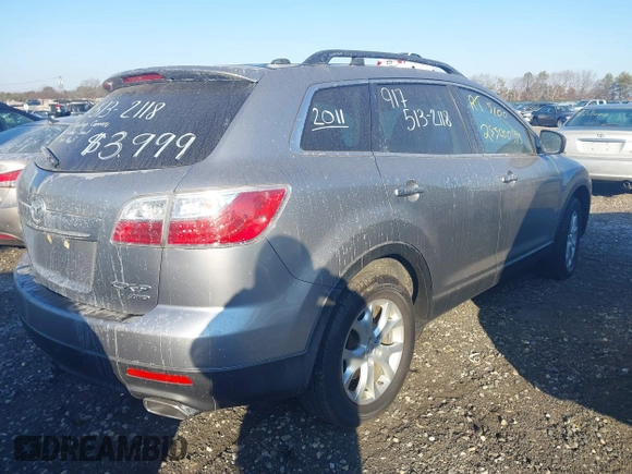 2011 Mazda CX-9 Touring with VIN JM3TB3CV6B0311202, listed as a IAAI auction lot 41366018 with 999,999 mi miles. Bid and sale history available at carsss.com. Image 4.