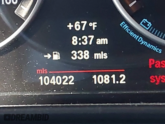 2013 BMW 5 Series 528i with VIN WBAXG5C56DDY36275, listed as a IAAI auction lot 41881102 with 104,022 mi miles and . Bid and sale history available at carsss.com. Image 15.