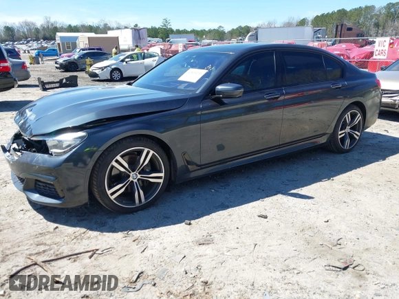 2016 BMW 7 Series 740i with VIN WBA7E2C54GG714649, listed as a IAAI auction lot 41815220 with 89,029 mi miles. Bid and sale history available at carsss.com. Image 2.