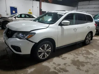 2017 Nissan Pathfinder SL with VIN 5N1DR2MMXHC621655, listed as a Copart auction lot 57874865 with 121,926 mi miles and Salvage title. Bid and sale history available at DreamBid. Image 1.