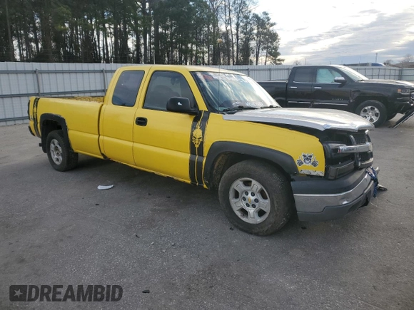 2004 Chevrolet Silverado 1500 Work Truck with VIN 1GCEC19V34E353391, listed as a Copart auction lot 48050385 with 296,421 mi miles and Salvage Title. Bid and sale history available at carsss.com. Image 4.