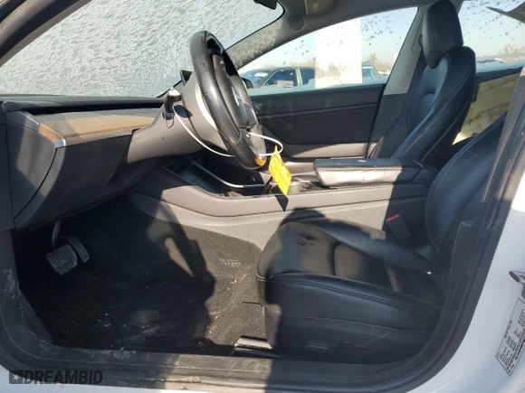 2019 Tesla Model 3 Long Range with VIN 5YJ3E1EB0KF390214, listed as a Copart auction lot 45421615 with 0 mi miles and Salvage Title. Bid and sale history available at carsss.com. Image 7.