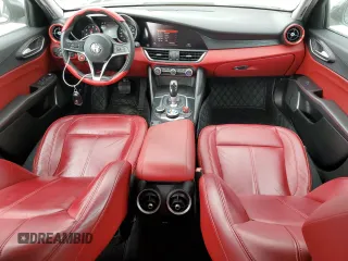 2019 Alfa Romeo Giulia Sport with VIN ZARFAMAN4K7612887, listed as a Copart auction lot 77937084 with 40,167 mi miles and Salvage Title. Bid and sale history available at carsss.com. Image 8.
