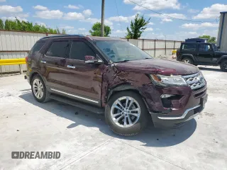 2018 Ford Explorer Limited with VIN 1FM5K7FHXJGB64964, listed as a Copart auction lot 62706785 with 49,119 mi miles and Salvage title. Bid and sale history available at DreamBid. Image 4.