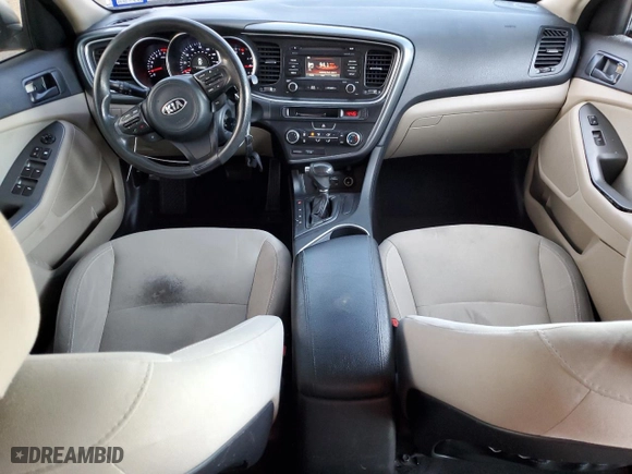 2014 Kia Optima LX with VIN 5XXGM4A76EG328003, listed as a Copart auction lot 47442655 with 172,088 mi miles and Salvage Title. Bid and sale history available at carsss.com. Image 8.