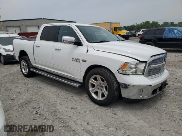 2018 Ram 1500 Lone Star Silver with VIN 1C6RR6LT6JS266013, listed as a Copart auction lot 56895915 with 136,453 mi miles and Salvage title. Bid and sale history available at DreamBid. Image 4.