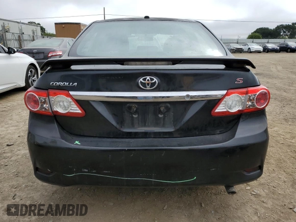 2011 Toyota Corolla L with VIN 2T1BU4EE8BC676231, listed as a Copart auction lot 53930455 with 96,746 mi miles and Salvage Title. Bid and sale history available at carsss.com. Image 6.