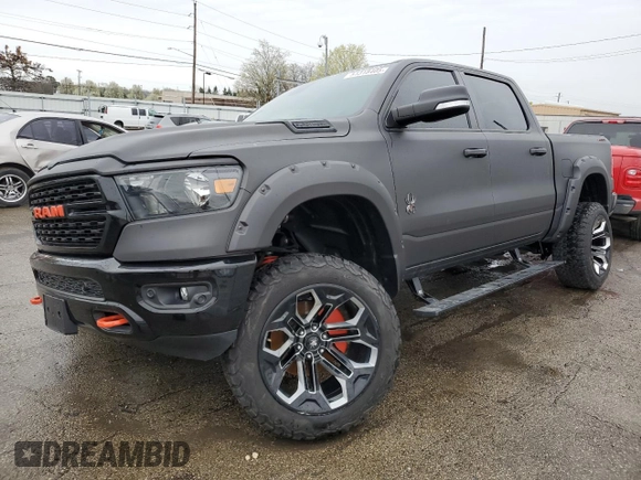 2022 Ram 1500 Big Horn with VIN 1C6SRFFT7NN236133, listed as a Copart auction lot 51318405 with 29,977 mi miles and Salvage Title. Bid and sale history available at carsss.com. Image 1.