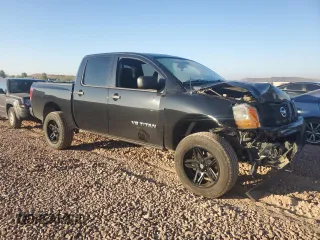 2015 Nissan Titan S with VIN 1N6AA0EJ3FN506112, listed as a Copart auction lot 43260445 with 146,523 mi miles and Salvage Title. Bid and sale history available at carsss.com. Image 4.