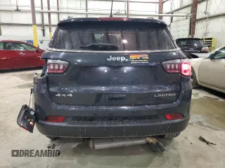 2018 Jeep Compass Limited with VIN 3C4NJDCB9JT499635, listed as a Copart auction lot 45642455 with 77,961 mi miles and Salvage Title. Bid and sale history available at DreamBid. Image 6.
