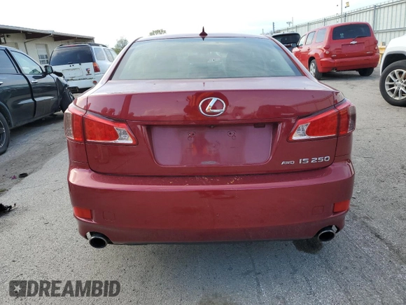 2011 Lexus IS 250 z VIN JTHCF5C25B5051696, wystawiony jako Copart lot #53704095 z przebiegiem 74 610 mil mil oraz Szkoda całkowita • Salvage title. Historia ofert i sprzedaży dostępna na DreamBid. Obrazek 6.