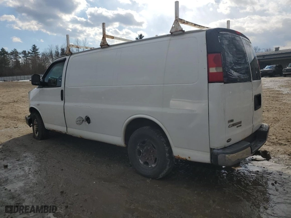2011 Chevrolet Express Cargo Van with VIN 1GCWGFCA1B1108024, listed as a Copart auction lot 42689995 with 225,674 mi miles and Clean Title. Bid and sale history available at carsss.com. Image 2.