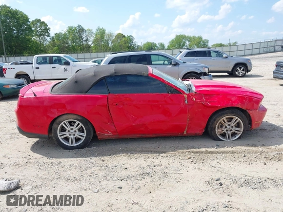 2012 Ford Mustang V6 with VIN 1ZVBP8EM1C5201733, listed as a IAAI auction lot 42162220 with 311,404 mi miles and . Bid and sale history available at DreamBid. Image 14.