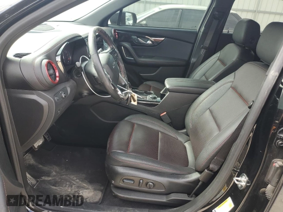 2022 Chevrolet Blazer RS с VIN 3GNKBERS8NS218666, выставлен на аукционе Copart как лот 52580525 с пробегом 43 289 миль миль и Списание • Salvage title. История ставок и продаж доступна на DreamBid. Изображение 7.