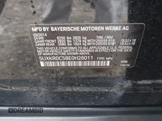 2014 BMW X5 xDrive35i z VIN 5UXKR0C58E0H26011, wystawiony jako IAAI lot #42147773 z przebiegiem 131 173 mil mil oraz . Historia ofert i sprzedaży dostępna na DreamBid. Obrazek 9.