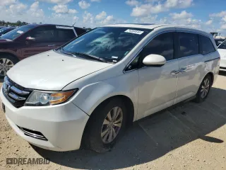 2014 Honda Odyssey EX-L with VIN 5FNRL5H60EB127215, listed as a Copart auction lot 74064644 with 0 mi miles and Salvage Title. Bid and sale history available at carsss.com. Image 1.