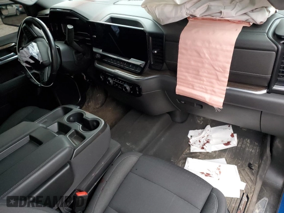 2022 Chevrolet Silverado 1500 LT with VIN 3GCUDDEDXNG595743, listed as a Copart auction lot 84348264 with Not Provided miles and Salvage Title. Bid and sale history available at DreamBid. Image 8.