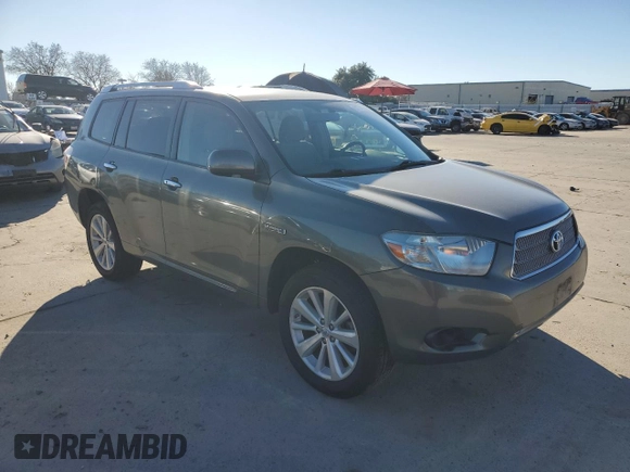 2009 Toyota Highlander Hybrid with VIN JTEEW41A592028490, listed as a Copart auction lot 87747245 with 182,913 mi miles and Salvage Title. Bid and sale history available at carsss.com. Image 4.