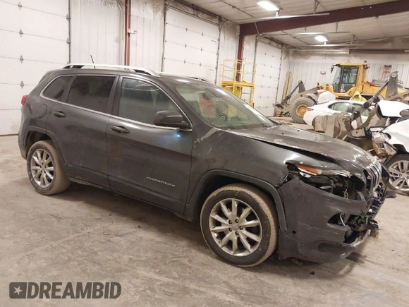 2015 Jeep Cherokee Limited with VIN 1C4PJLDS2FW643738, listed as a IAAI auction lot 41719033 with 102,630 mi miles and . Bid and sale history available at DreamBid. Image 1.