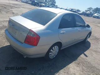 2004 Kia Spectra LX with VIN KNAFE122145037581, listed as a IAAI auction lot 41965681 with 49,817 mi miles. Bid and sale history available at carsss.com. Image 4.
