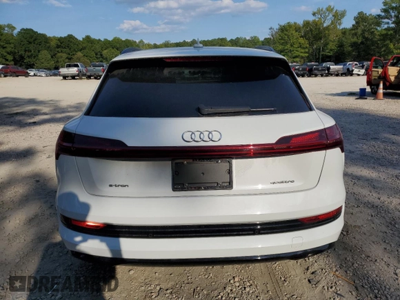 2021 Audi e-tron Prestige with VIN WA1VABGE9MB026522, listed as a Copart auction lot 68485673 with 23,448 mi miles and . Bid and sale history available at DreamBid. Image 6.