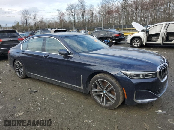 2020 BMW 7 Series 750i xDrive with VIN WBA7U2C08LGJ59707, listed as a Copart auction lot 49145595 with 30,020 mi miles and Salvage title. Bid and sale history available at DreamBid. Image 4.