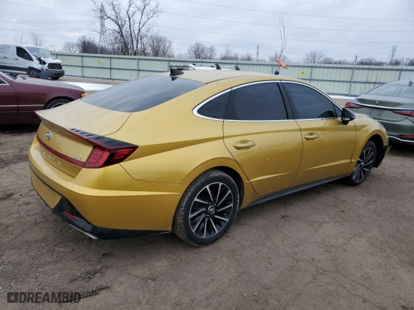 2020 Hyundai Sonata SEL Plus with VIN 5NPEJ4J23LH010507, listed as a Copart auction lot 44757735 with 58,687 mi miles and Salvage Title. Bid and sale history available at carsss.com. Image 3.
