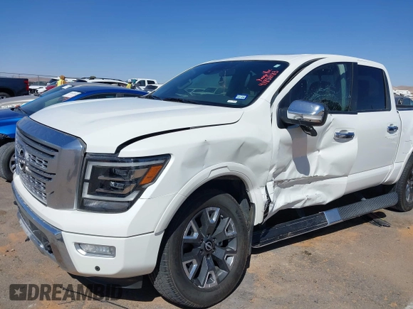 2024 Nissan Titan Pro-4X with VIN 1N6AA1ED3RN104028, listed as a IAAI auction lot 41837183 with 12,267 mi miles and . Bid and sale history available at DreamBid. Image 6.