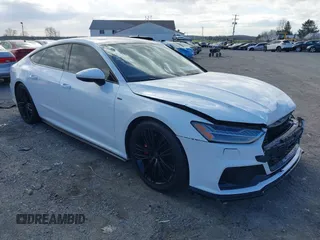 2019 Audi A7 Premium Plus with VIN WAUU2AF27KN116258, listed as a IAAI auction lot 41884777 with 56,871 mi miles. Bid and sale history available at carsss.com. Image 1.