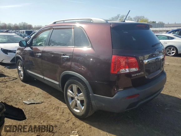 2013 Kia Sorento EX with VIN 5XYKU4A22DG372623, listed as a Copart auction lot 53901325 with 67,314 mi miles and Salvage Title. Bid and sale history available at carsss.com. Image 2.