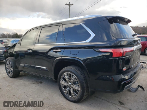 2024 Toyota Sequoia SR5 with VIN 7SVAAABA2RX046985, listed as a Copart auction lot 84239044 with 7,418 mi miles and Clean Title. Bid and sale history available at carsss.com. Image 2.