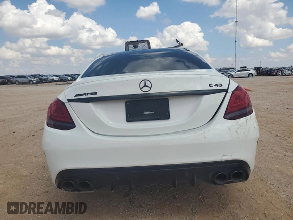 2019 Mercedes-Benz C 43 AMG with VIN 55SWF6EB4KU303646, listed as a Copart auction lot 70052434 with Not provided miles and Non repairable. Bid and sale history available at DreamBid. Image 6.