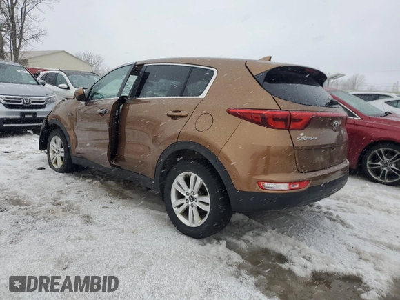 2017 Kia Sportage LX with VIN KNDPMCAC6H7221733, listed as a Copart auction lot 46054735 with Not Provided miles and Non Repairable. Bid and sale history available at DreamBid. Image 2.