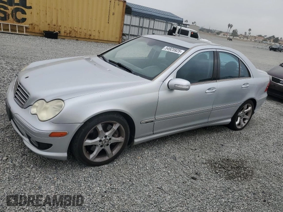 2007 Mercedes-Benz C 230 Sport with VIN WDBRF52H57A950508, listed as a Copart auction lot 54925925 with 84,905 mi miles and Clean Title. Bid and sale history available at DreamBid. Image 1.