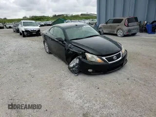 2010 Lexus IS 250 C with VIN JTHFF2C22A2502479, listed as a Copart auction lot 63217475 with 124,240 mi miles and Salvage title. Bid and sale history available at DreamBid. Image 13.